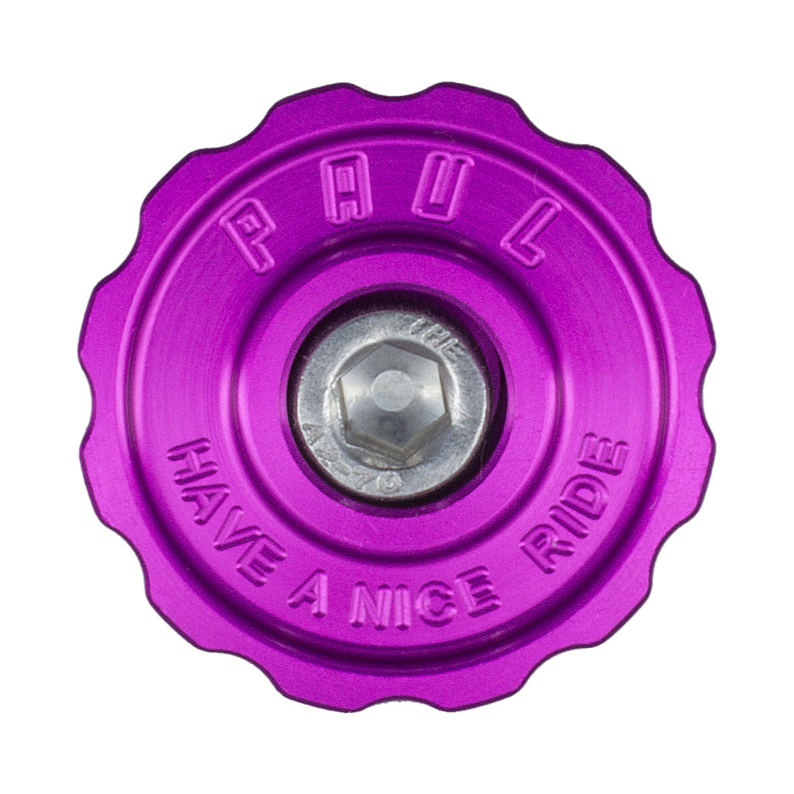 Paul Components Aluminum Top Cap for 1-1/8" Stems - Purple - Made in the USA