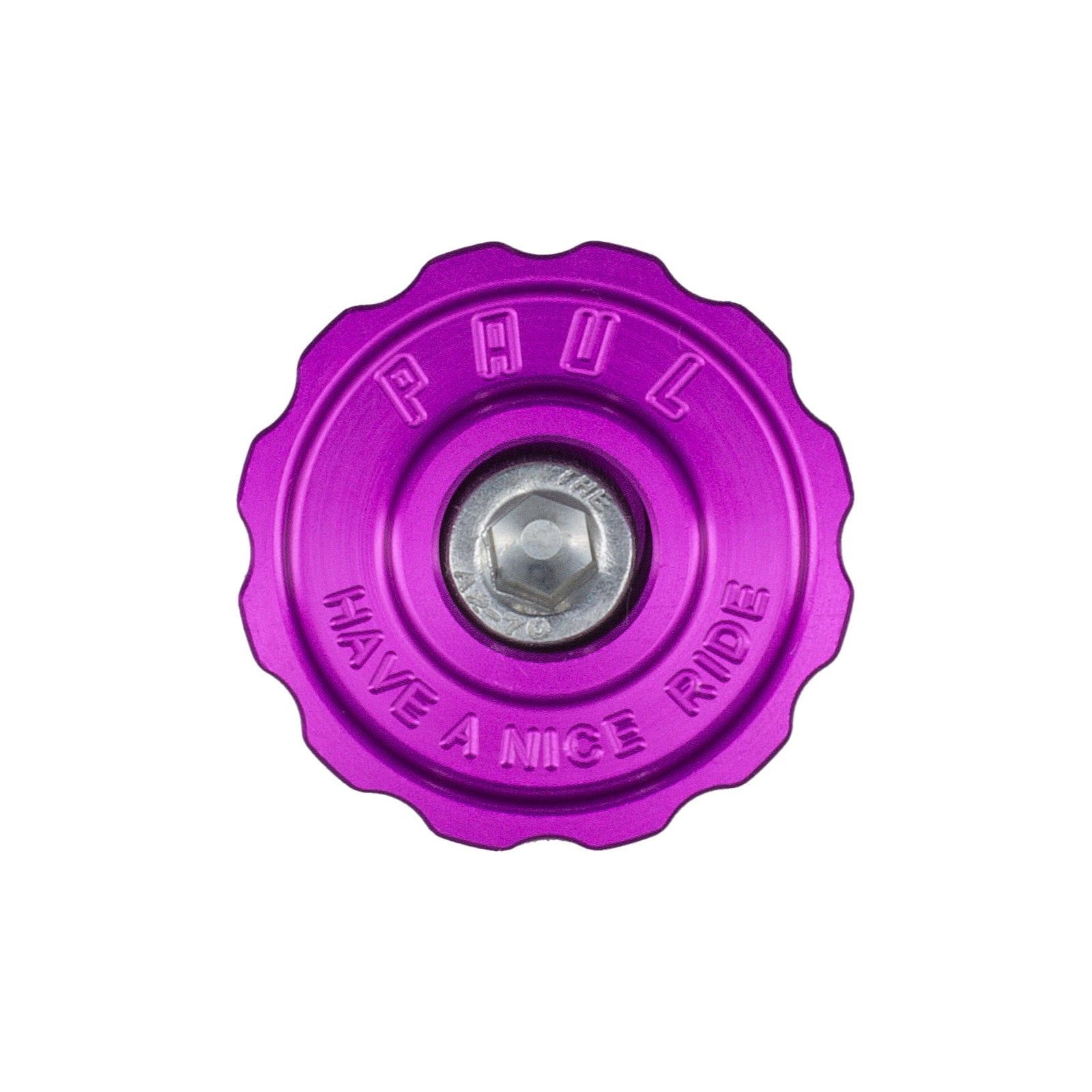 Paul Components Aluminum Top Cap for 1-1/8" Stems - Purple - Made in the USA