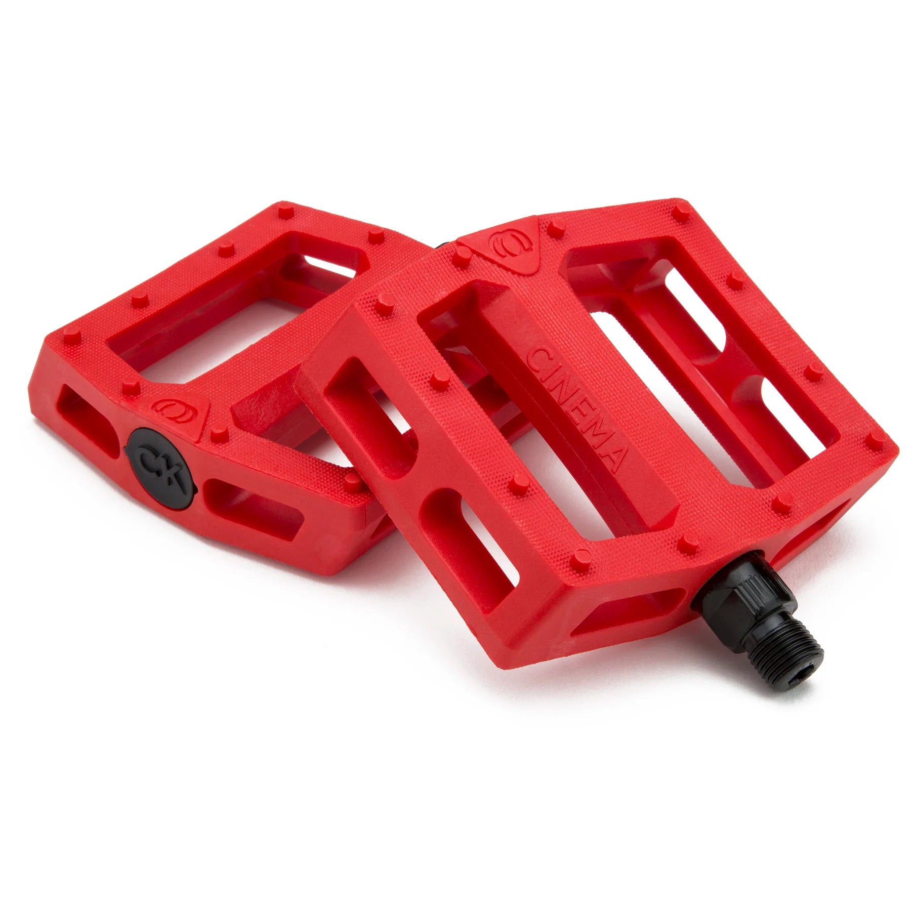 Cinema BMX Chad Kerley "CK" Nylon Platform Pedals - 9/16" - Red