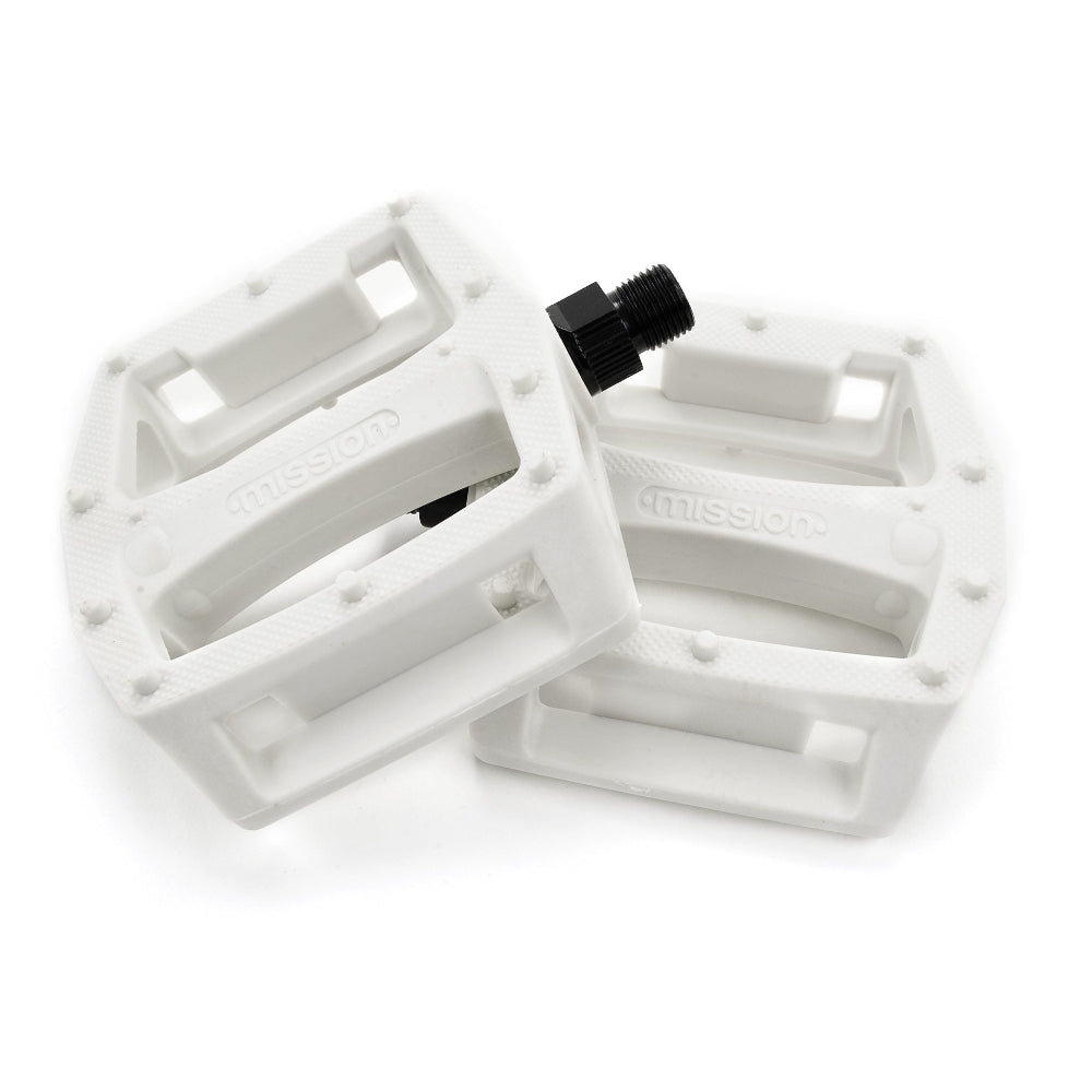 Mission BMX Impulse PC Platform Pedals - 9/16" - White