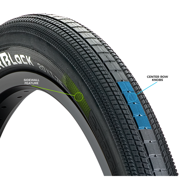 20x1.75 Tioga Power Block PowerBlock S Spec Folding BMX tire Black