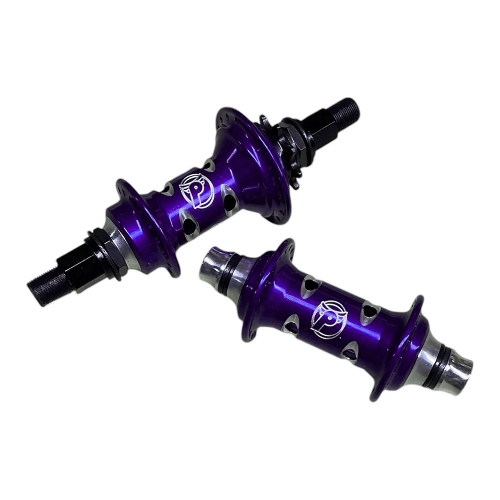 Profile Limited Edition Cat's Eye Mini Cassette Hubset - 9t RHD - 3/8" F / 14mm R - Purple - USA Made