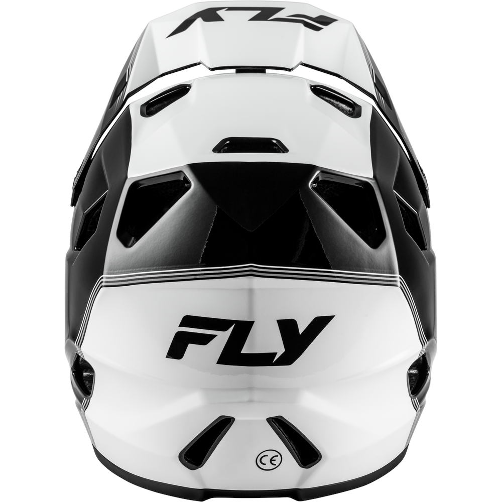 Fly Rayce Full Face BMX / DH Helmet - sz Youth L - Black & White