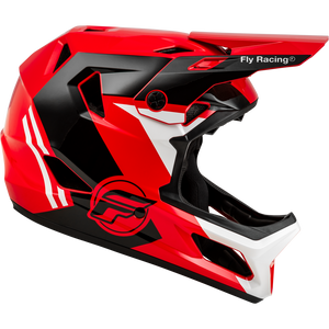 Fly Rayce Full Face BMX / DH Helmet - sz Adult M - Red/Black/White