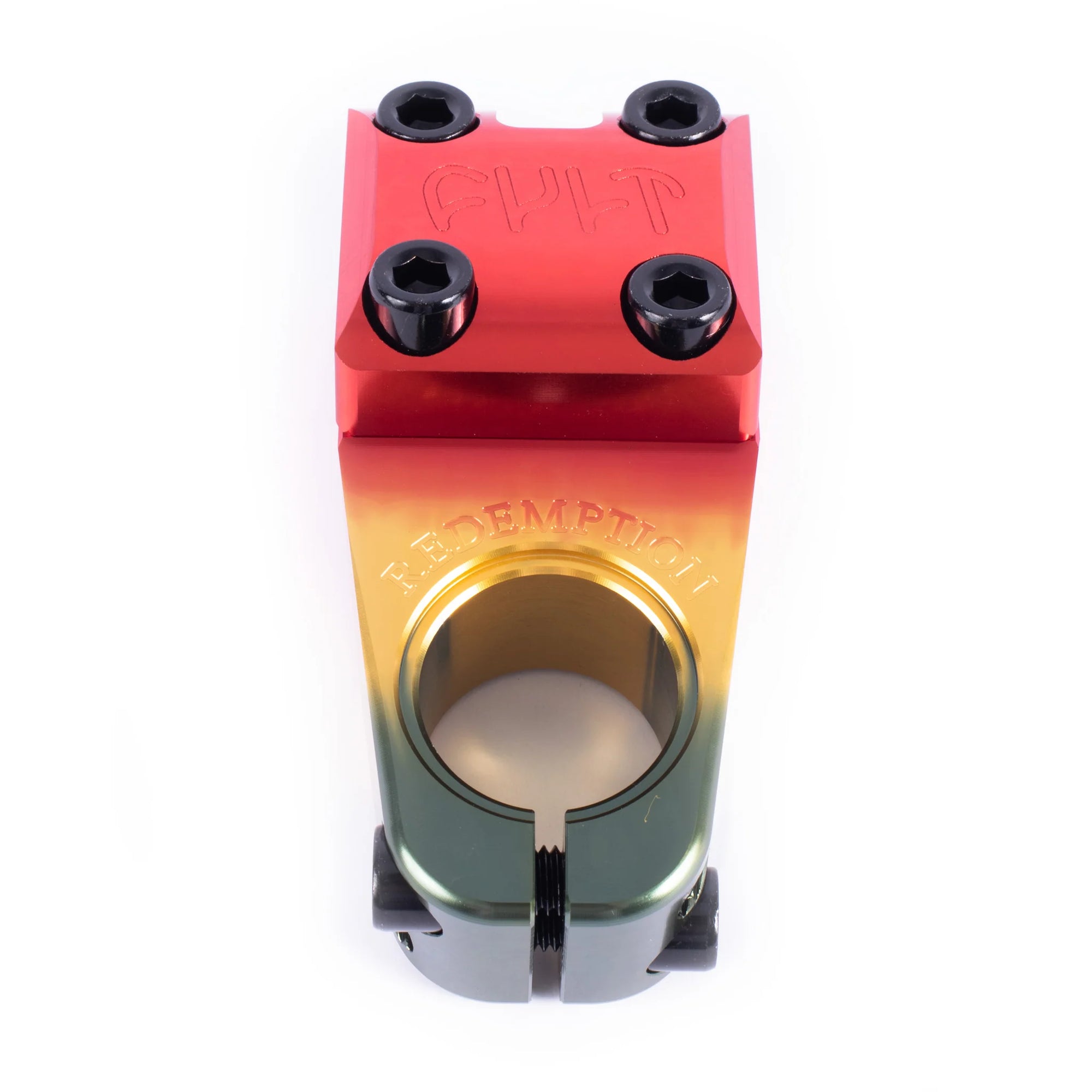 Cult Redemption Top Load BMX Stem - 48mm - Rasta - BMXGuru.com