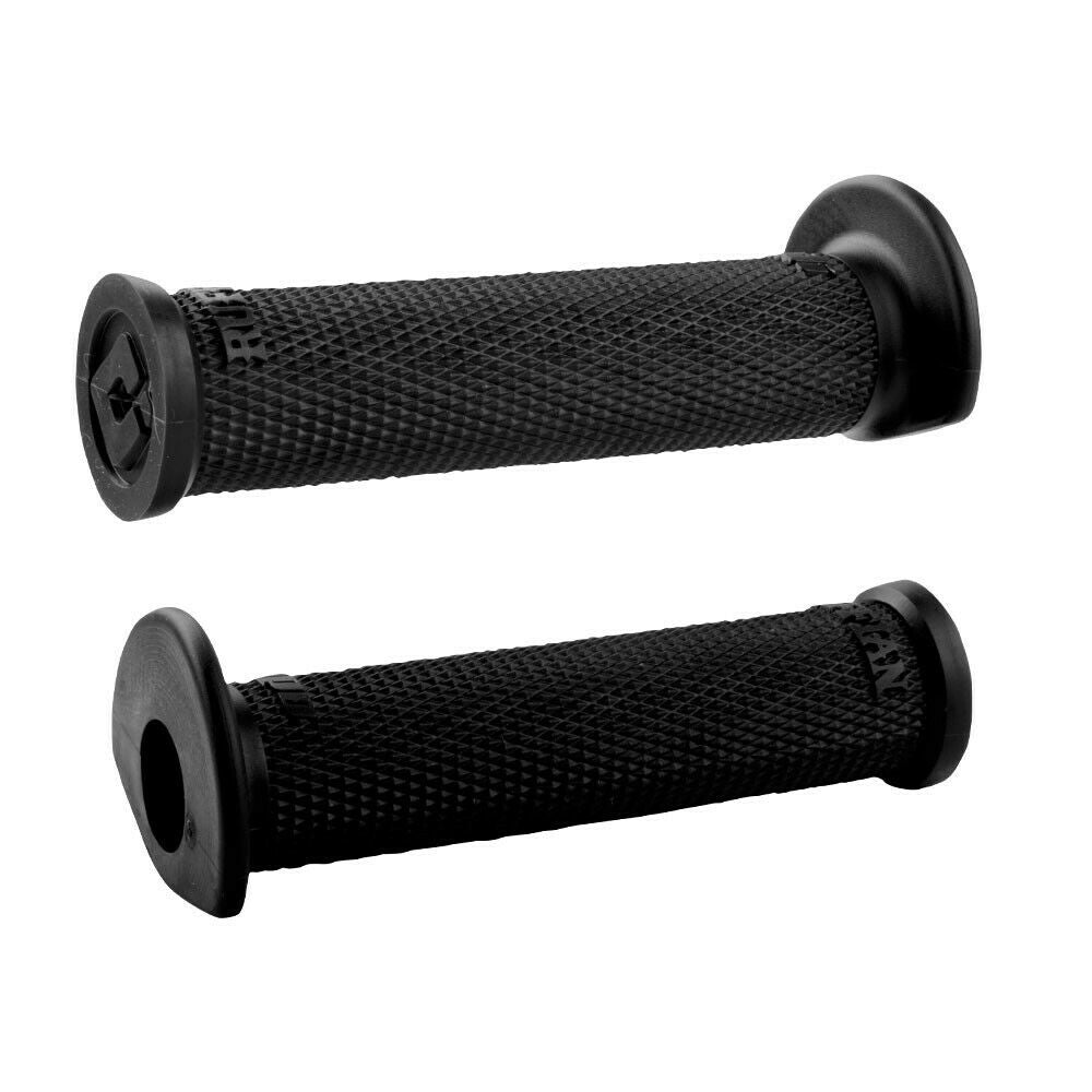 ODI Ruffian 3/4 Flanged BMX Grips Black USA Made - Main Image
