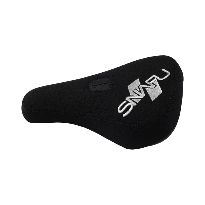 Snafu Fat Padded Pivotal BMX Seat - Black & White