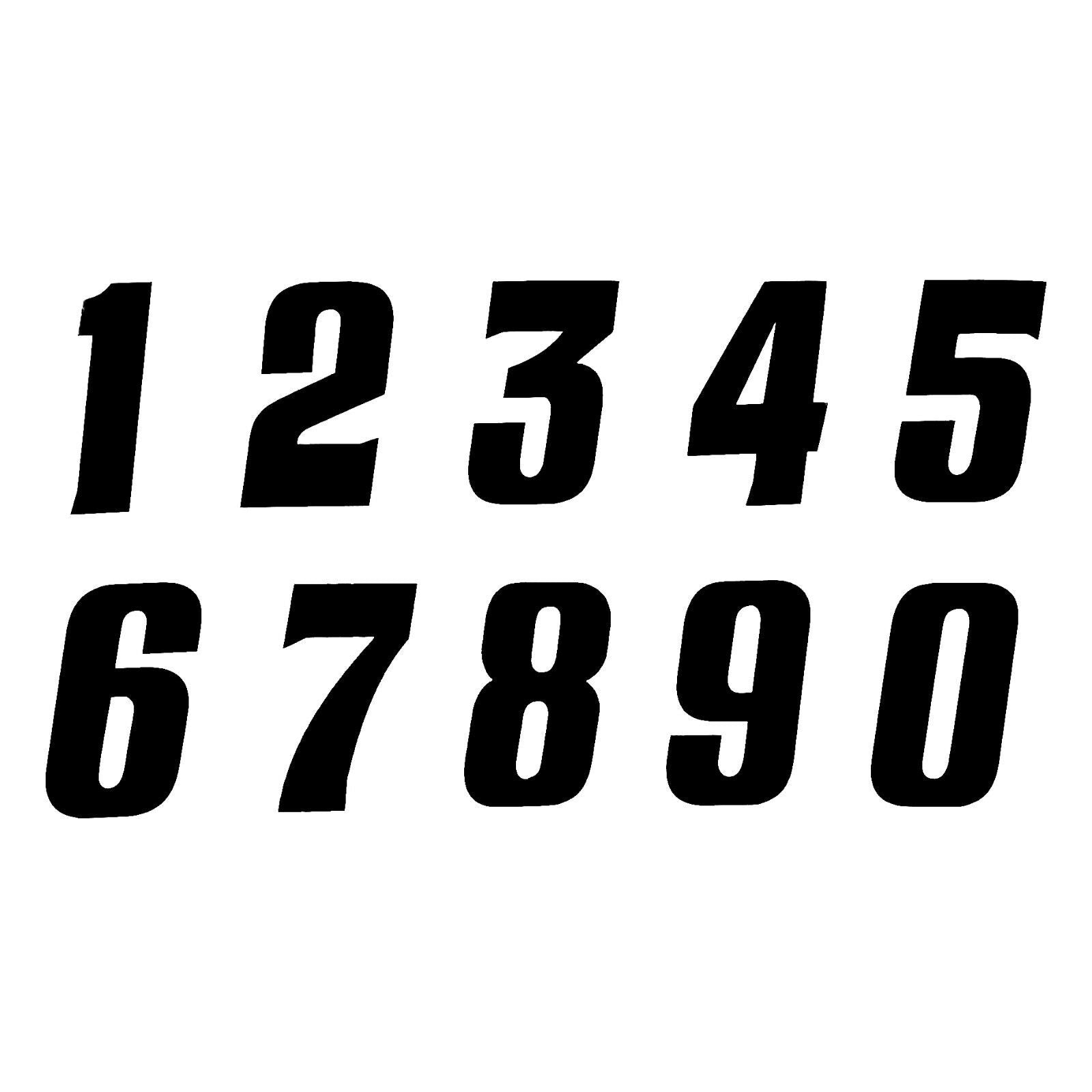 Tangent BMX Side Number Plate Number - 2" - Black #