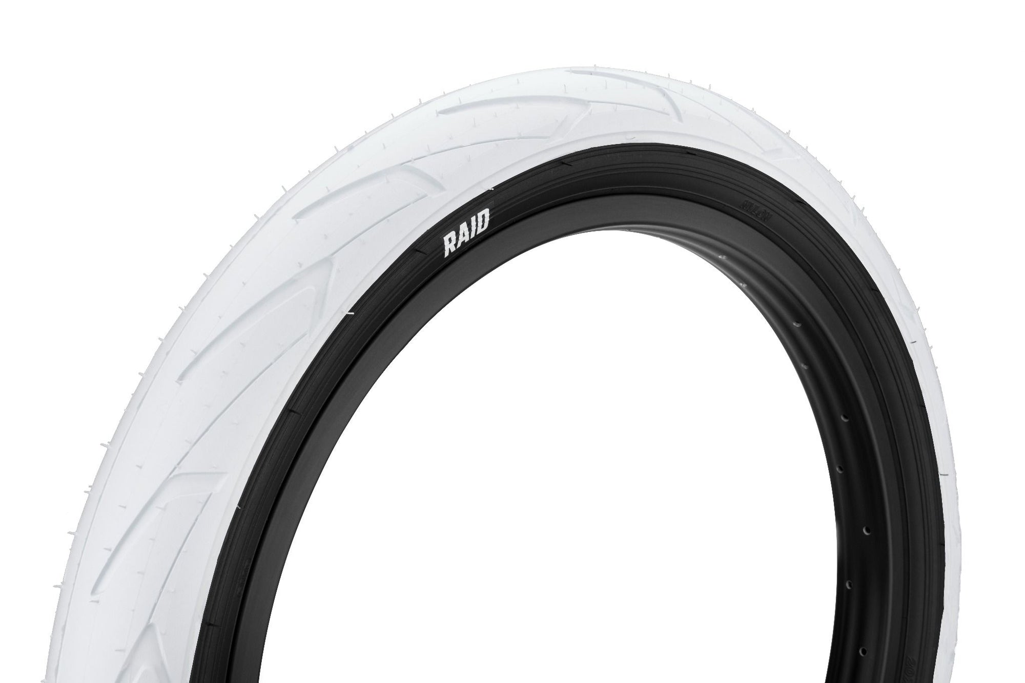 20x2.40 Mission Raid BMX Tire - White w/ Black Sidewall