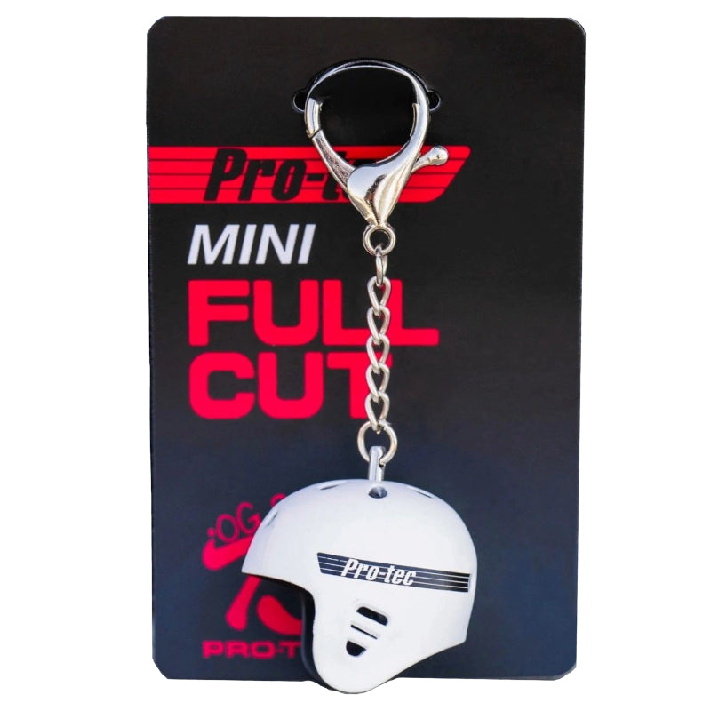 Pro-Tech Helmet Keychain - White
