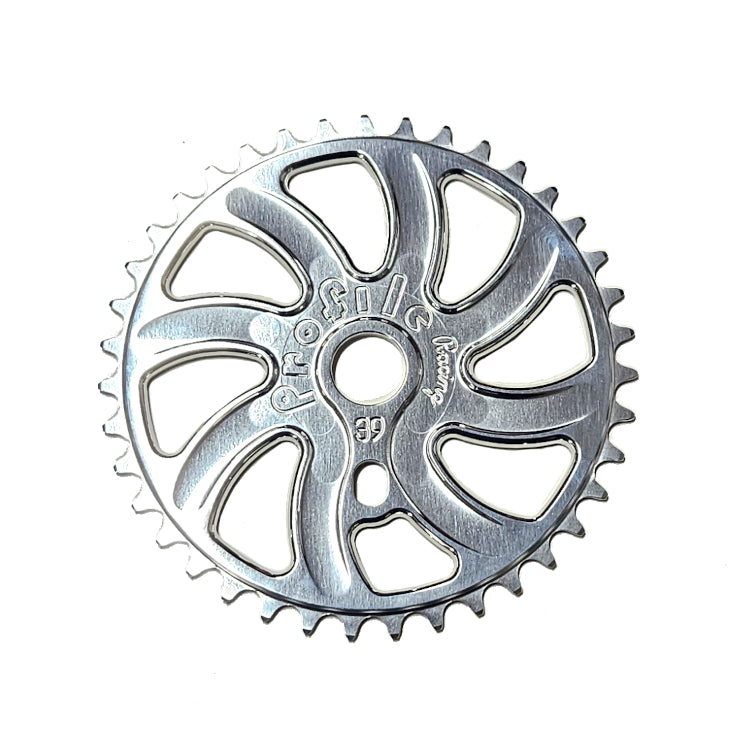 Profile 39t Whippit BMX Sprocket / Chainwheel - Polished - USA Made