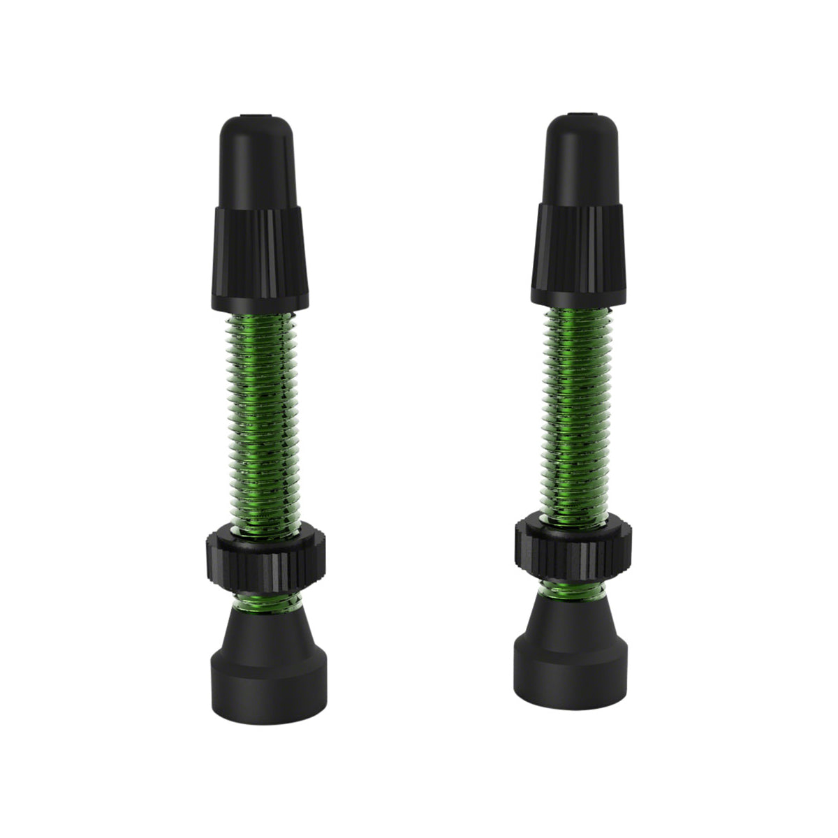 WTB Aluminum TCS Tubeless Presta Valve Stems - 34mm - Pair - Green