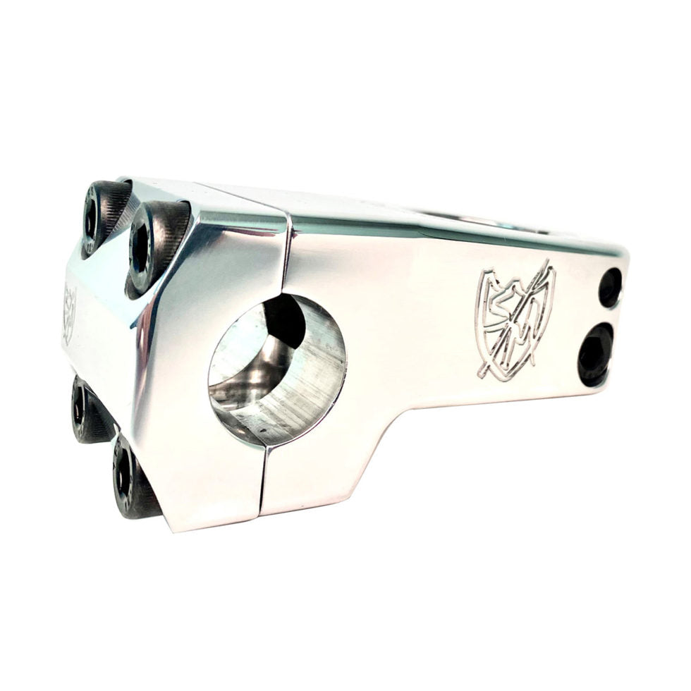S&M Shredneck Threadless BMX Stem - Front Load - 50mm - Polished - USA Made