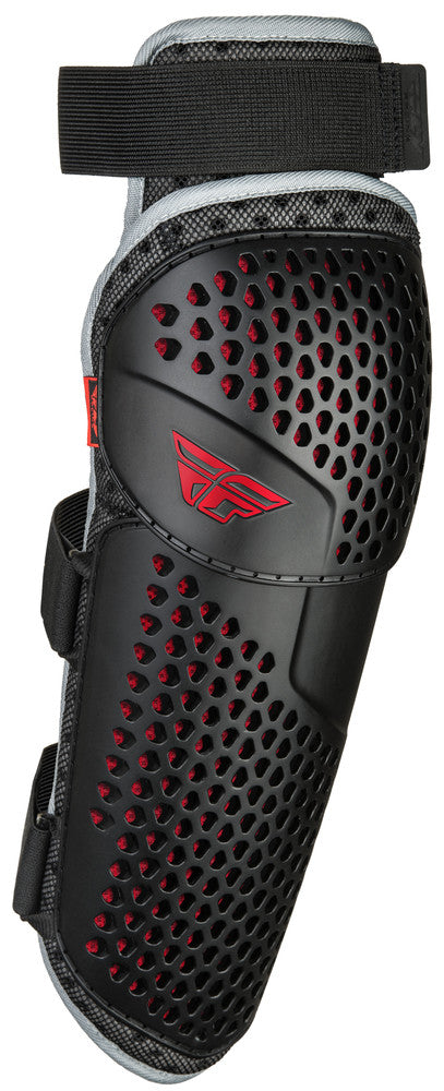 Fly Racing Barricade Flex  BMX Knee/Shin Guard - Youth Size - Black/Red