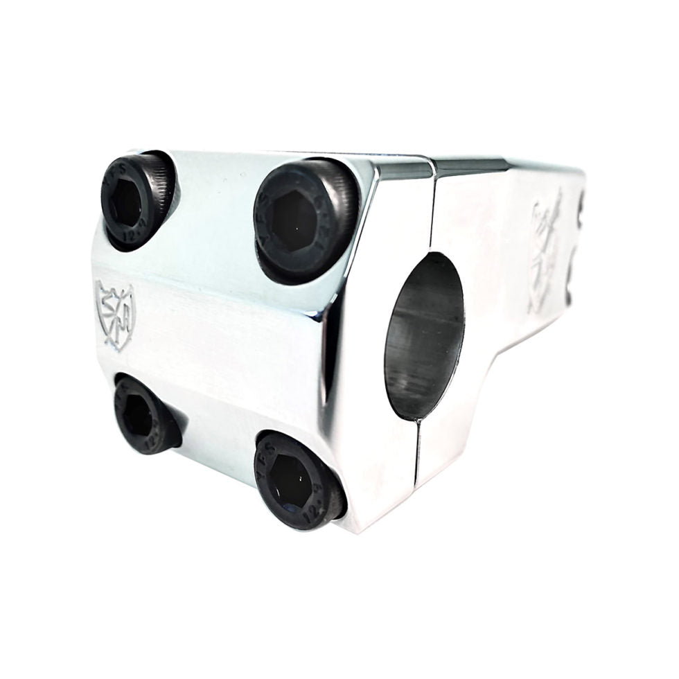 S&M Shredneck Threadless BMX Stem - Front Load - 50mm - Polished - USA Made