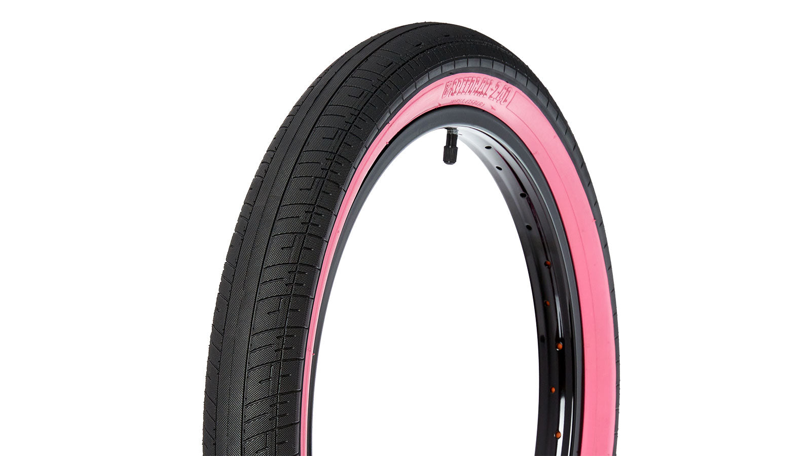 20x2.40 S&M Speedball BMX Tire - 110psi - Black w/ Pink Sidewall