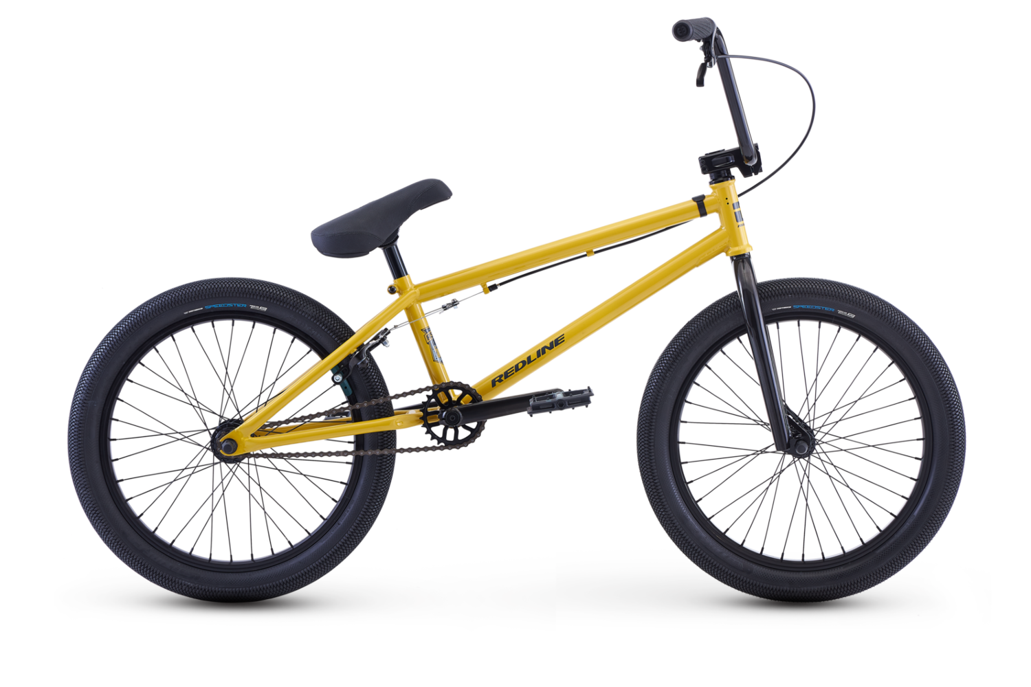 Redline Asset 20" Complete BMX Bike - 20.75"TT - Mustard Yellow