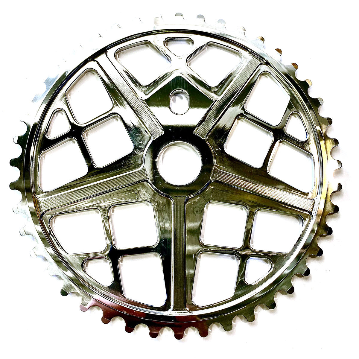 S&M Motoman 30t BMX Sprocket / Chainwheel - Polished - USA Made
