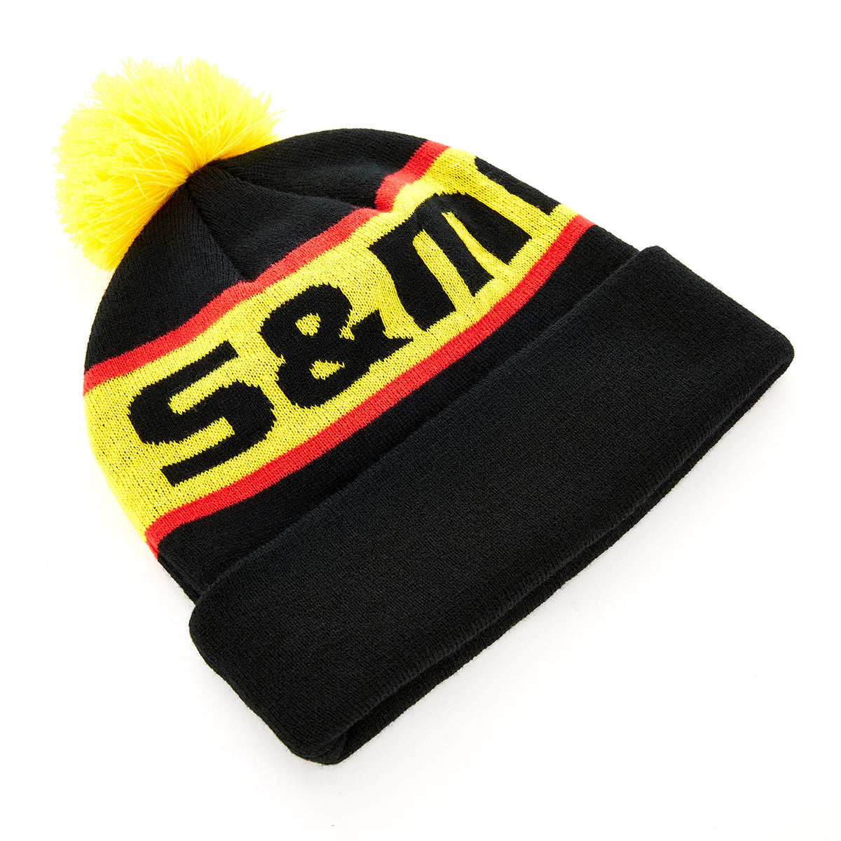 S&M Bikes Factory Knit Pom Beanie Hat - Black