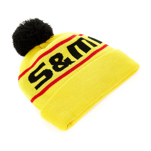 S&M Bikes Factory Knit Pom Beanie Hat - Yellow