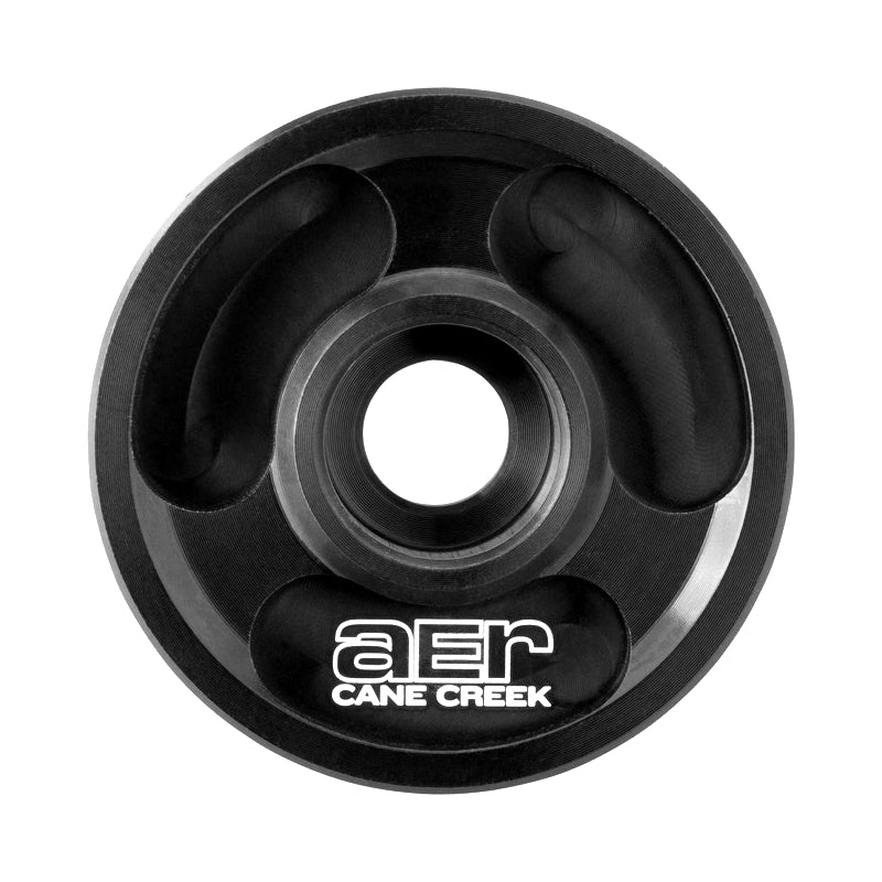 Cane Creek CNC'd Alloy Top Cap for 1 1/8" - Black