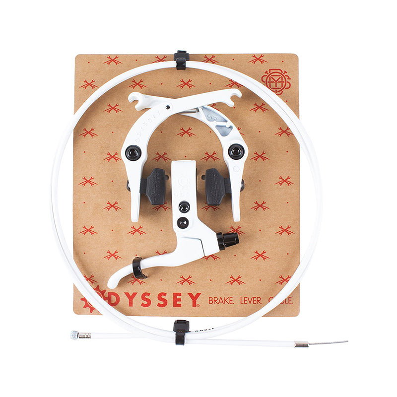 Odyssey Springfield BMX U-Brake set - Rear Lever + Cable + Caliper - White