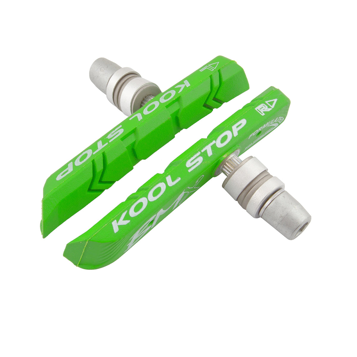 Kool Stop BMX Brake Pads/Shoes - Threaded - Green - USA Made