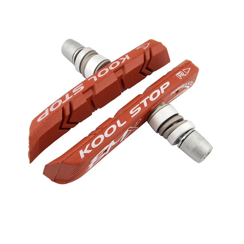Kool Stop BMX Brake Pads/Shoes - Threaded - Salmon - USA Made
