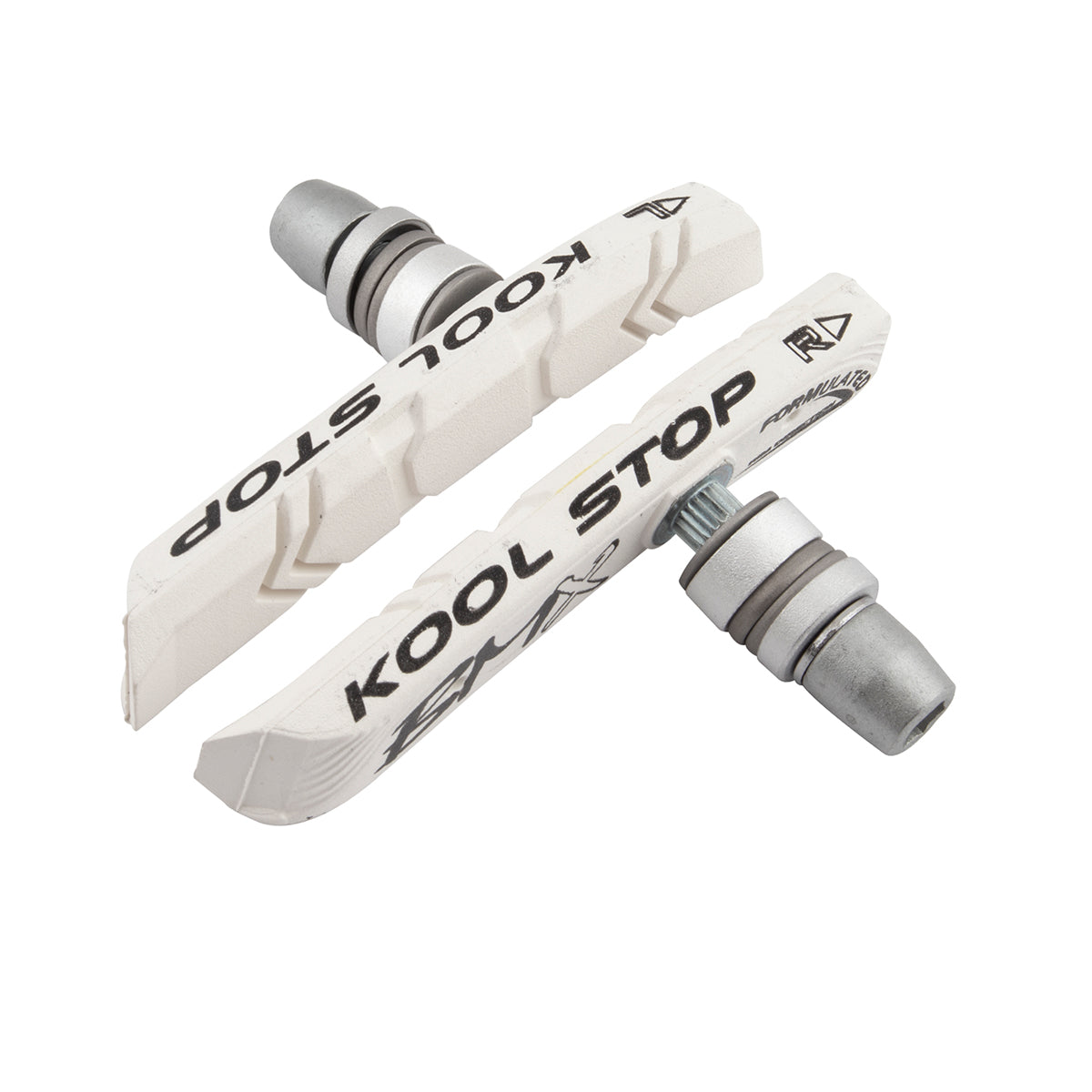 Kool Stop BMX Brake Pads/Shoes - Threaded - White - USA Made