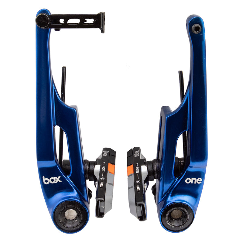 Box One Pro BMX V-Brake Caliper - Long Reach (108mm) - Blue