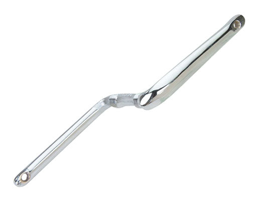 Flat Side One Piece (1-piece) Crank - 175mm - Chrome - 24tpi