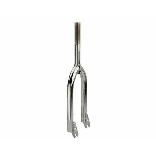 20" BMX 1" Threaded Fork f/ 4 or 5" headtube - 3/8" - Chrome