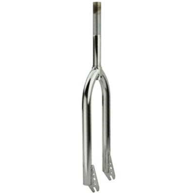 26" Steel BMX / Cruiser Fork - 1" Threaded - 3/8" - Chrome