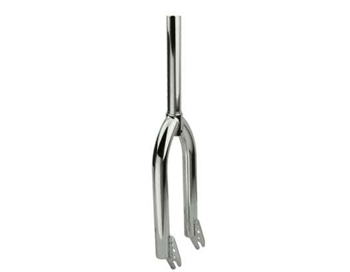 20" Steel BMX Fork - 1-1/8" Threadless - 3/8" - Chrome