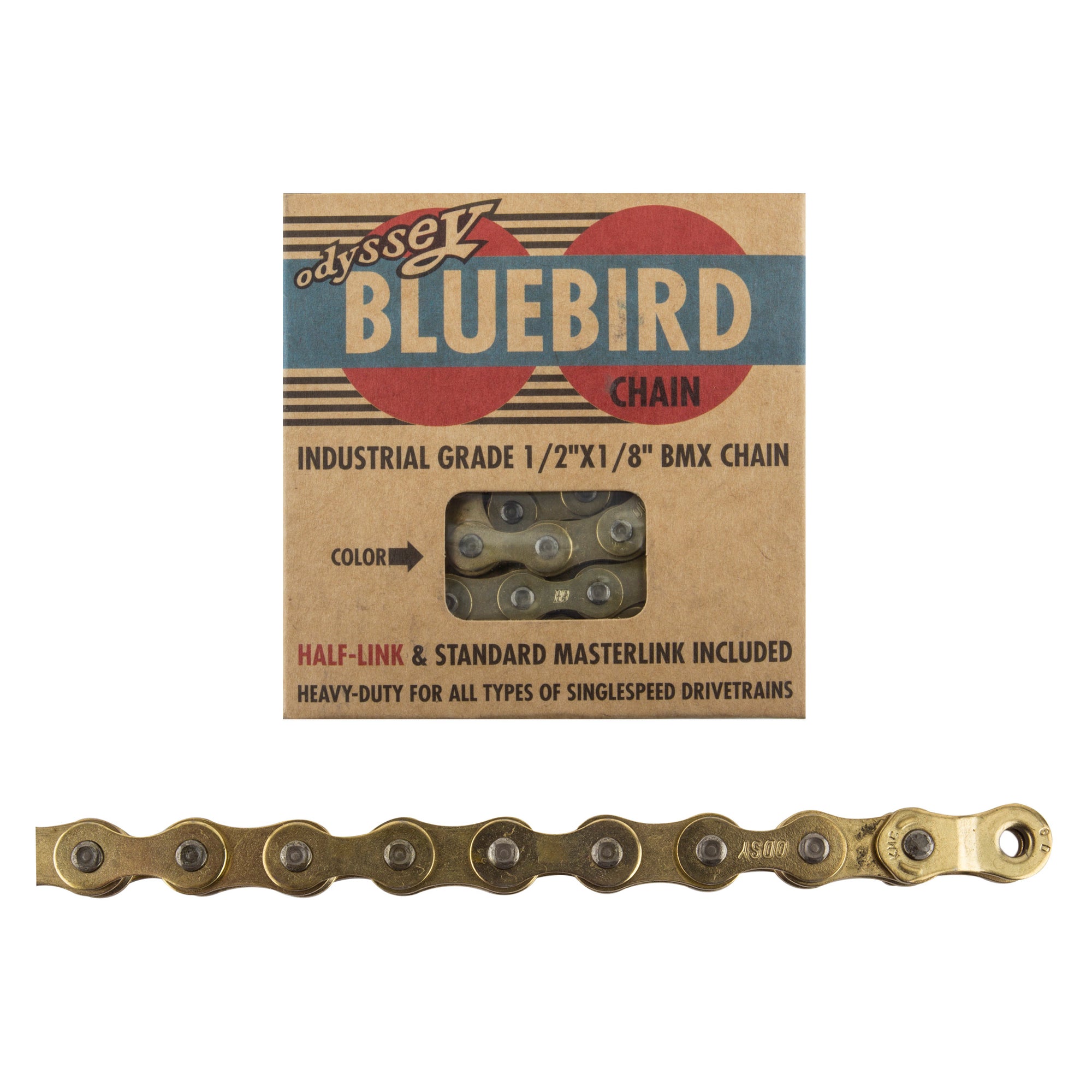 Odyssey Bluebird BMX Chain -  1/2x1/8x112L - Gold