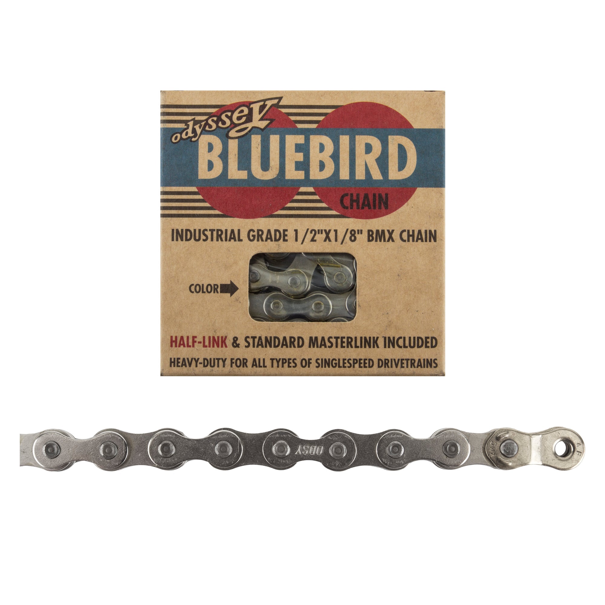 Odyssey Bluebird BMX Chain -  1/2x1/8x112L - Silver