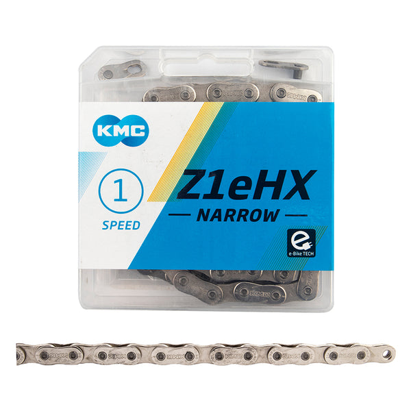 KMC Z1eHX Narrow BMX Chain - 1/2 x 3/32 w/ half link - Nickel