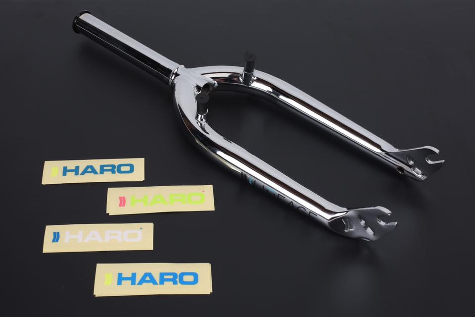 haro lineage pedals Haro Lineage 20" Threadless Fork Chrome 3/8" w/ 990 mounts