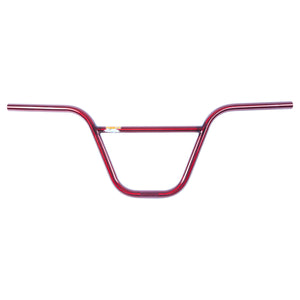 S&M Hoder Sky High 2pc BMX Handlebars - 9.5" - Trans Red - USA Made