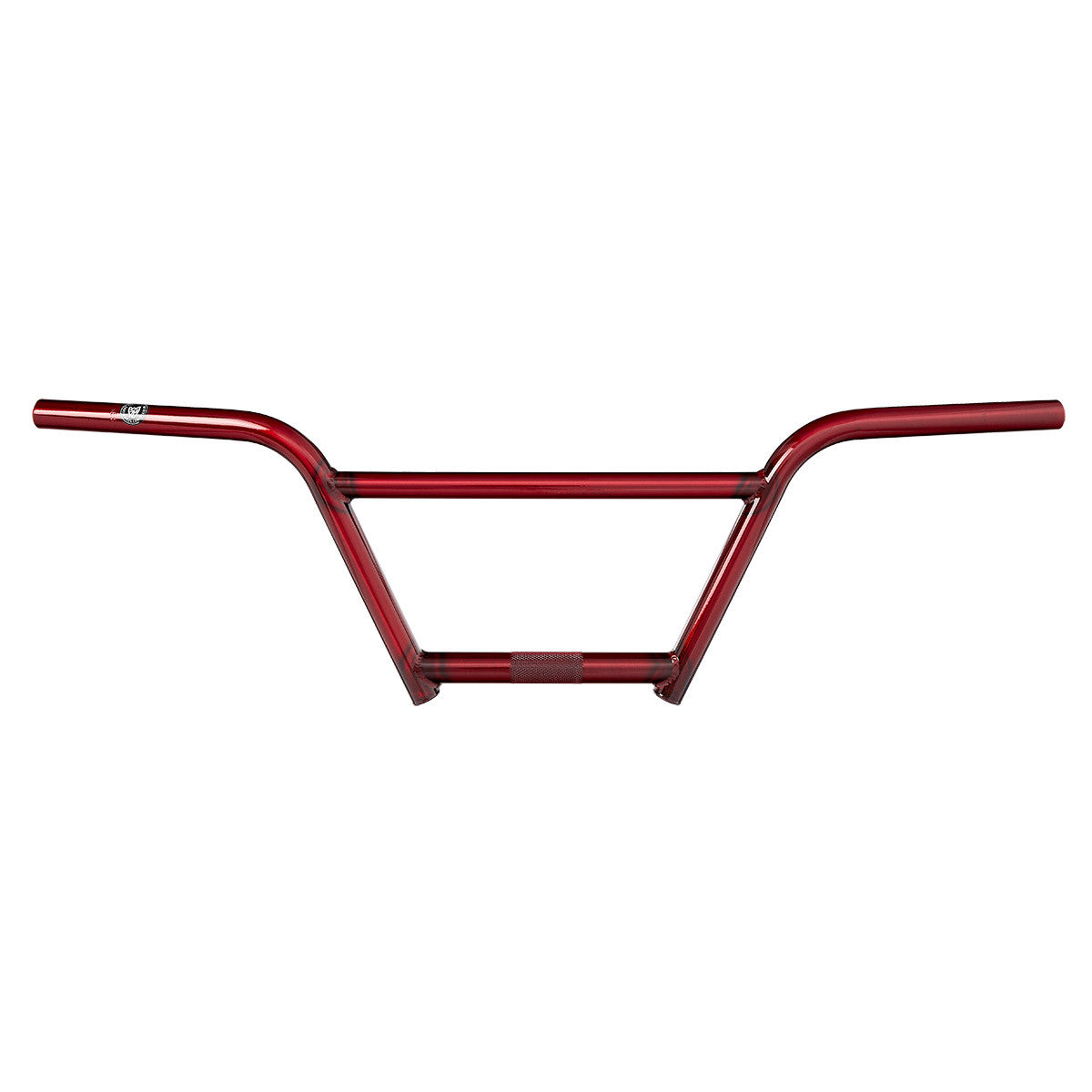 S&M 4pc Boss-Style Cruiser Handlebars - 7" - Trans Red - USA Made