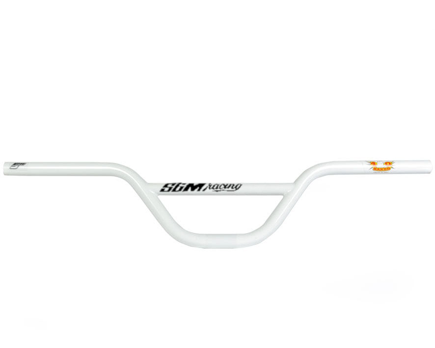 S&M Race 2pc BMX Handlebars - 5" - White - USA Made