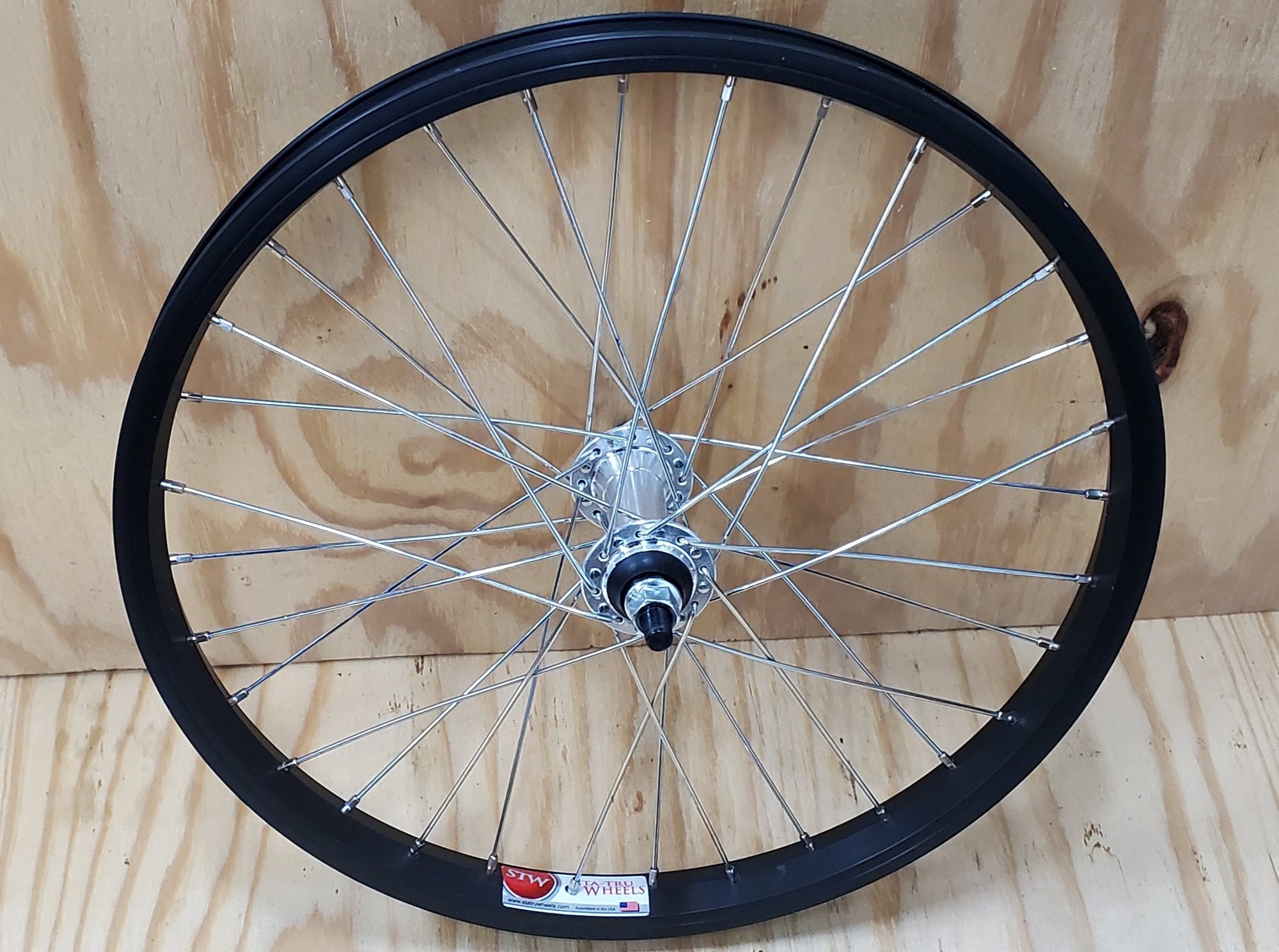 18" Sta-Tru Single Wall Front BMX Wheel - 3/8" - Black