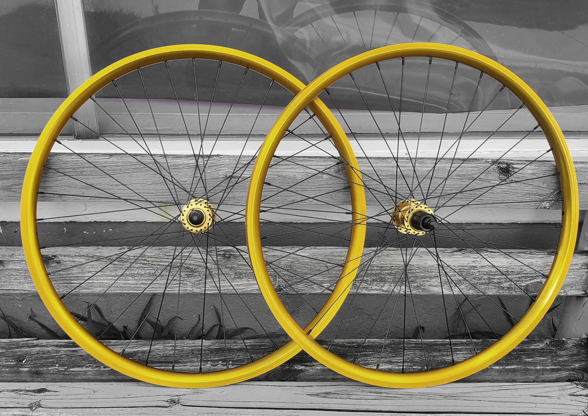 29 SE Racing Fast Ripper Wheelset Pair 36H Double Wall Gold BMXGuru C W Cycle