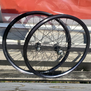 24" TNT M80X Freewheel BMX Wheelset - Pair - Black