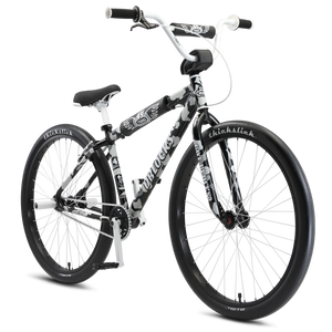 29" SE Racing Chicago Ripper / DBlocks Wheelset - Pair - 36H - Flip Flop - Black/White/Black