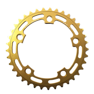 BMXGuru 33t BMX Chainring - Gold - 110mm 5-bolt - USA Made