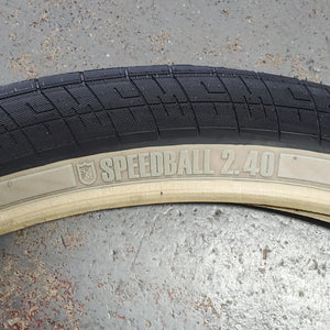 26x2.4 S&M Speedball BMX Tire - Black w/ Skinwall