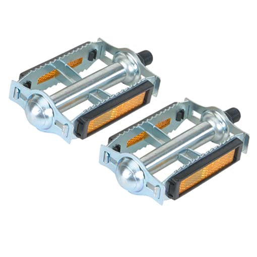 rat style pedals Steel Rat Trap Road / BMX Pedals - KKT Style - 9/16" - Silver