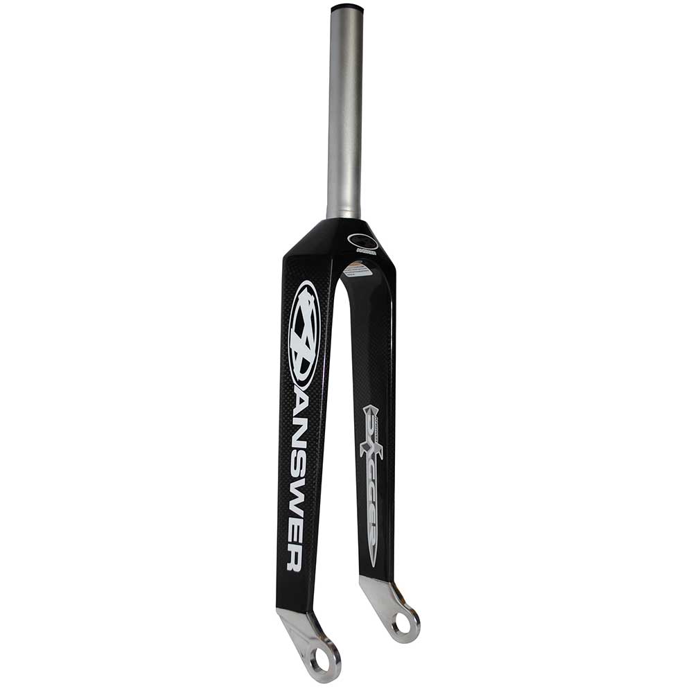 Answer Dagger Pro Carbon Fiber BMX Race Fork - 1-1/8" Threadless - 20" x 20mm - Black