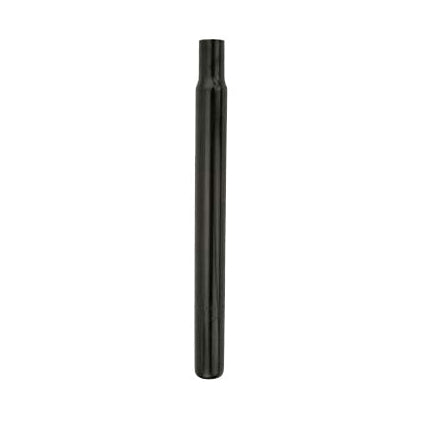 A black straight seatpost for bicycles with a diameter of 27.2mm and a length of 350mm.